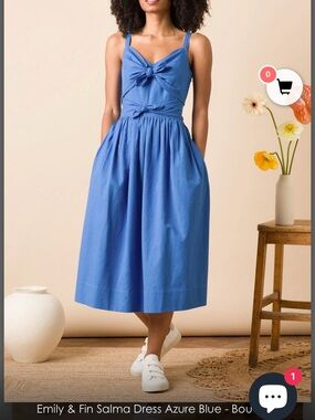 Emily and Fin Salma Dress in Navy Blue